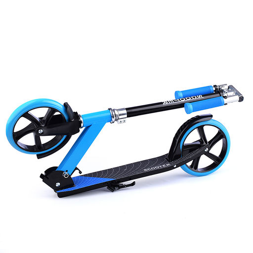 Самокат 2-х кол., голубой, колёса PU/200 мм., ABEC 7, в коробке