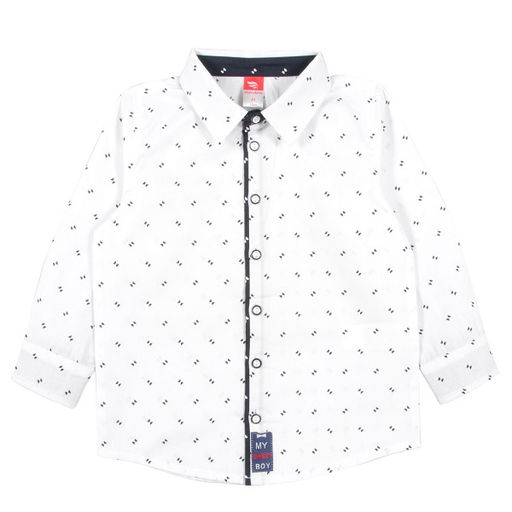CRB wear/CANB 62721 Рубашка для мальчика, белый/Ex.Cherubino  фото 2