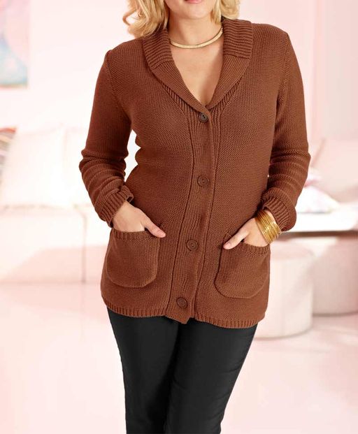 Кардиган, терракоттовый - Ashley brooke фото 3