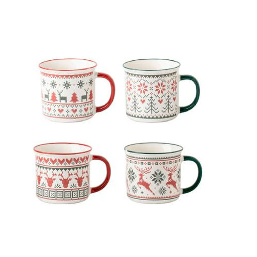 Набор кружек JEWEL Свитер 355 мл 4 предмета (new bone)