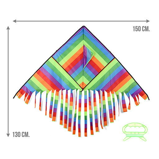 Змей воздушный Радуга цвета