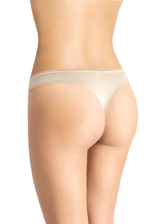 CLE STM034р Cтринги жен.кружево св.бежевый - Clever wear фото 2