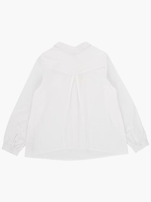 Рубашка для девочки в школу белая UD 7817 белый - Mini maxi фото 8