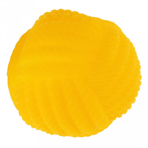 Игрушка для собаки Клубок д7см, с пищалкой, ПВХ, фактурная, цвета микс (ярко-розовый, ярко-оранжевый, желтый), Пэт тойс (Pet toys) (Китай)  фото 3