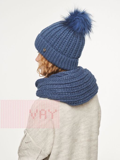 Комплект (шапка, снуд) 202-8704. 023 джинс