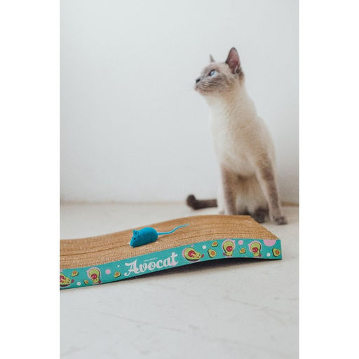 Когтеточка из картона Avocat волна, 45.5 19 3.5 см - Пушистое счастье фото 2