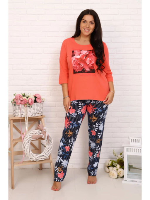 Пижама 1058-П (брюки) (кулирка) - Cool look фото 4