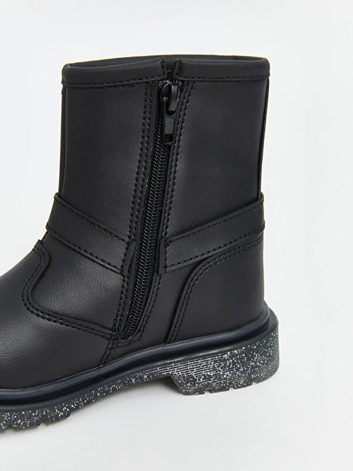 Deri G?r?n?ml? K?z ?ocuk Bot - Waikiki фото 3