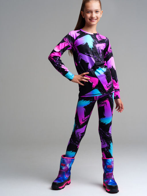 PlayToday / Термобелье для девочки: брюки, лонгслив