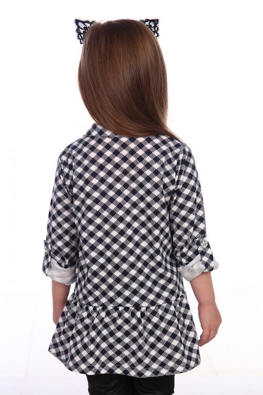 РБ001 Рубашка для девочки Клетка - Милаша фото 3