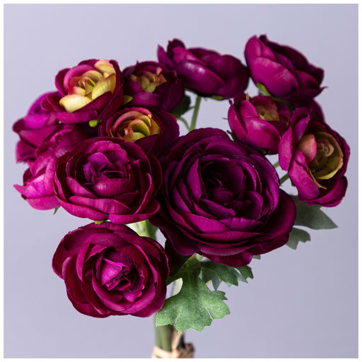 БУКЕТ ИСКУССТВЕННЫХ ЦВЕТОВ РАНУНКУЛЮС ВЫСОТА= 28СМ - Lefard фото 2