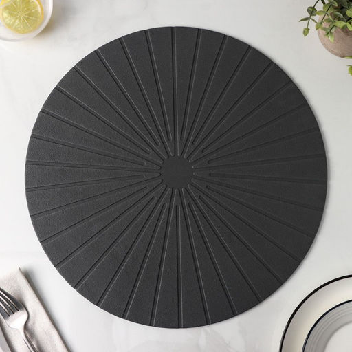 Цена за 12 шт. Салфетка сервировочная на стол Ра, d=36 см, цвет серый - Simaland фото 9