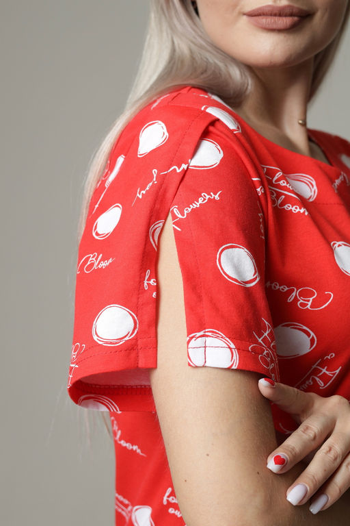 Платье женское П-157 (кулирка) Красная - Elenatex фото 12