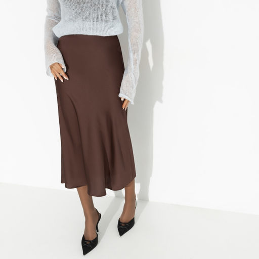 Юбка из шелка Сияю от удовольствия (brown) - Charutti фото 5