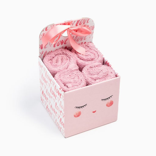 Салфетки махровые Этель Love, 4 шт., 30?30 см, хлопок 100%, розовые  фото 6