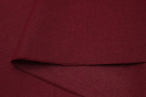 Рогожка цв.Темный бордово-вишневый, ш.1.5м, хлопок-100%, 160гр/м.кв - Купава фото 2