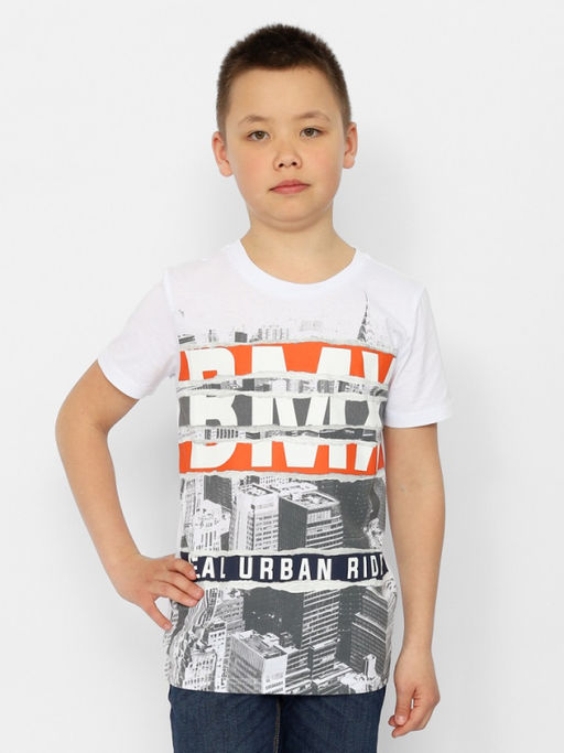 CRB wear/CSJB 63568-20-375 Футболка для мальчика,белый/Ex.Cherubino