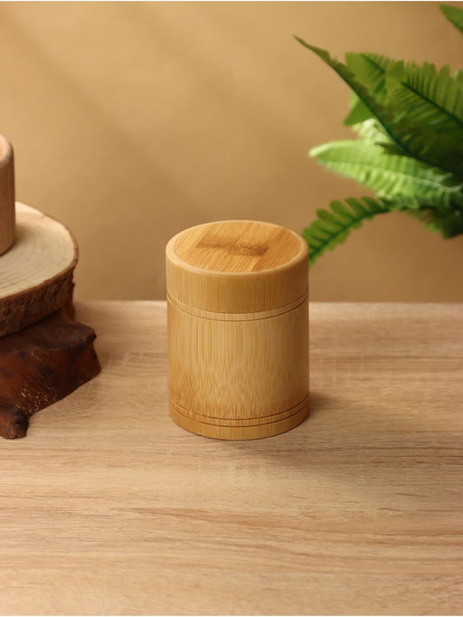 Банка для чая, 11 см ( +/- 2 см), бамбук
