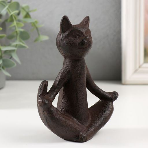 Фигурка чугун «Кот: Дзен», 10×5×12 см