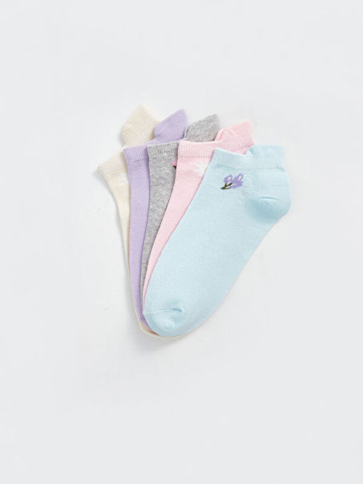 ?i?ekli Kad?n Patik ?orap 5li Paket - Waikiki фото 2