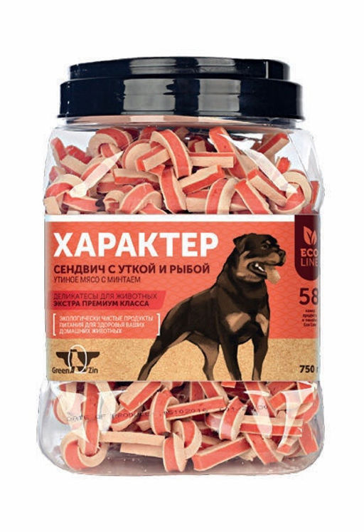 Грин Кьюзин ХАРАКТЕР (Сушеные утиные сендвичи) 750г 1/6 XaDc750t