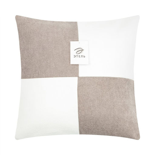Наволочка декоративная Этель Геометрия цвет серый/белый 45 х 45 см, 100% п/э фото 5