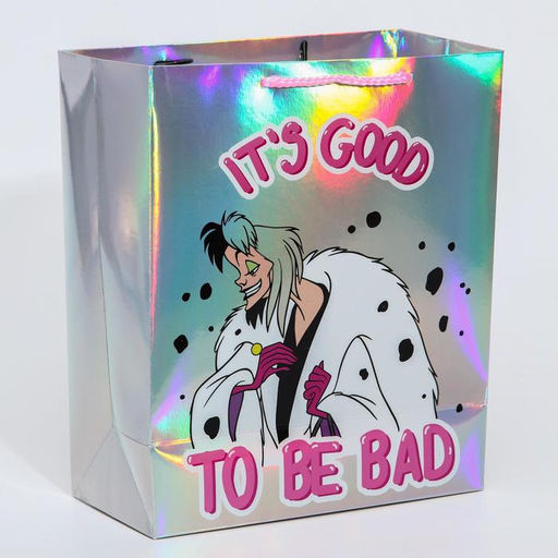 Пакет голография, горизонтальный, 25 х 21 х 10 см «Cruella Devil», Злодейки