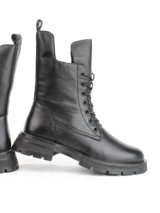04-A917-1M BLACK Ботинки зимние женские (натуральная кожа, натуральная шерсть) - Фабричный китай фото 10