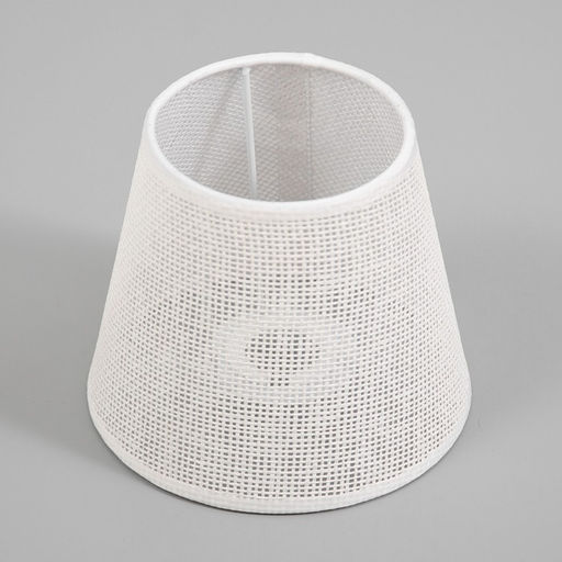 Абажур для люстры "Саржа" E27 белый 15х15х13 см