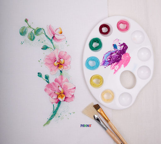 Набор для вышивания PANNA C-1887 Орхидея 18 х 30 см