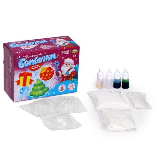 Бомбочки для ванн своими руками на новый год «Зимняя радость», набор для творчества