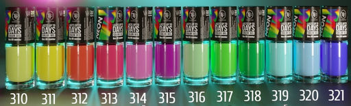 TF Лак для ногтей COLOR GEL тон 312/ NEON/ Orange Fire/ярко-оранжевый неоновый 8мл