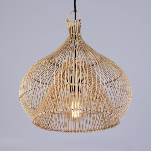 Светильник потолочный из ротанга «Руди», 1×120 Вт, Е27, 60×60×30 см