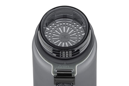 Бутылка для воды 1,5 л 10*10*28,5 см "Style Matte" с углублениями д/пальцев серая