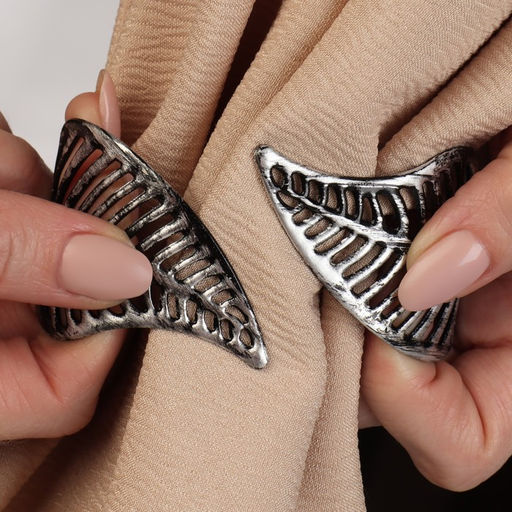 Подхват для штор Листья, d = 7 6 см, цвет чёрный - Simaland фото 4