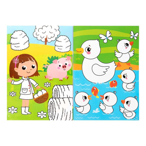 Раскраска многоразовая Рисуй-стирай. На ферме 12 стр. - Буква-ленд фото 7