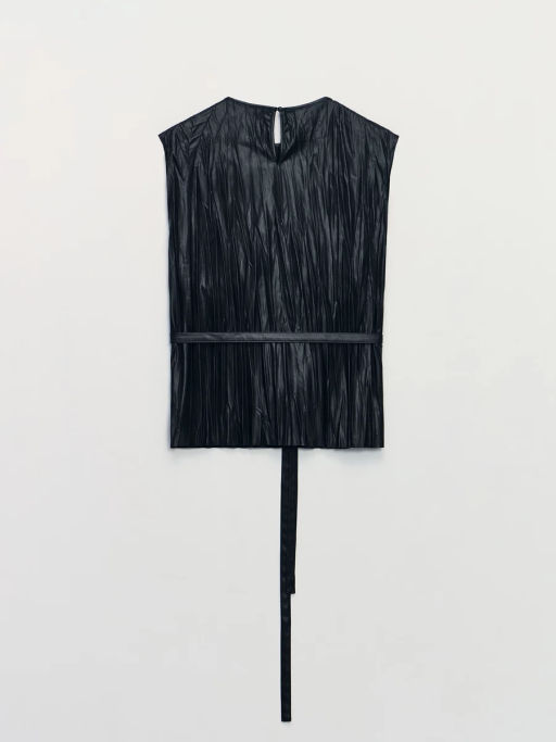 Блуза из искуственной кожи / Zarina