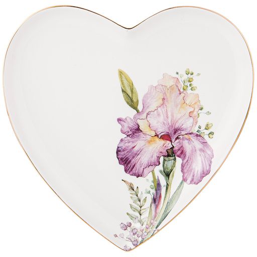 Тарелка Lefard Irises сердце 21,5 × 2 см