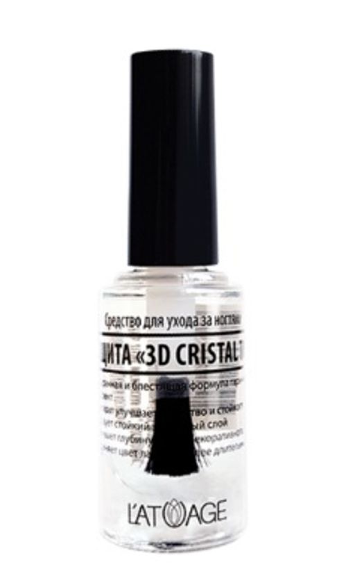 Latuage Средство для ногтей ЗАЩИТА 3D CRISTAL TOP 9г
