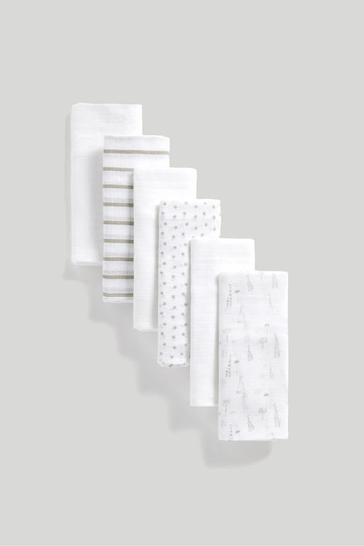 Mothercare / Пеленки муслиновые 6 шт. 60 х 60 см