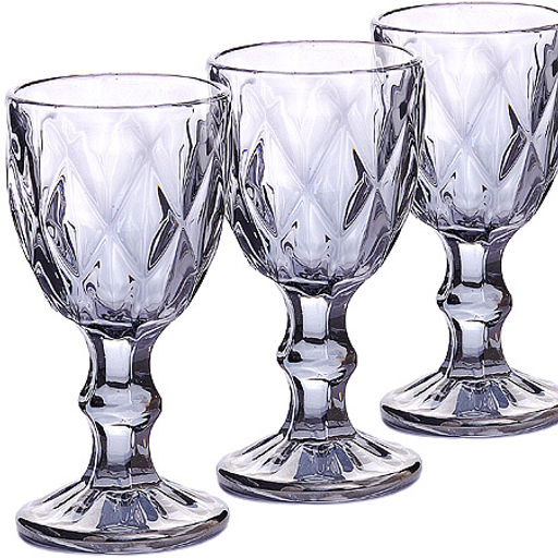 29673-5 Набор рюмок 6шт 50мл ЧЕРНЫЙ ЗЕРКАЛ (х16)