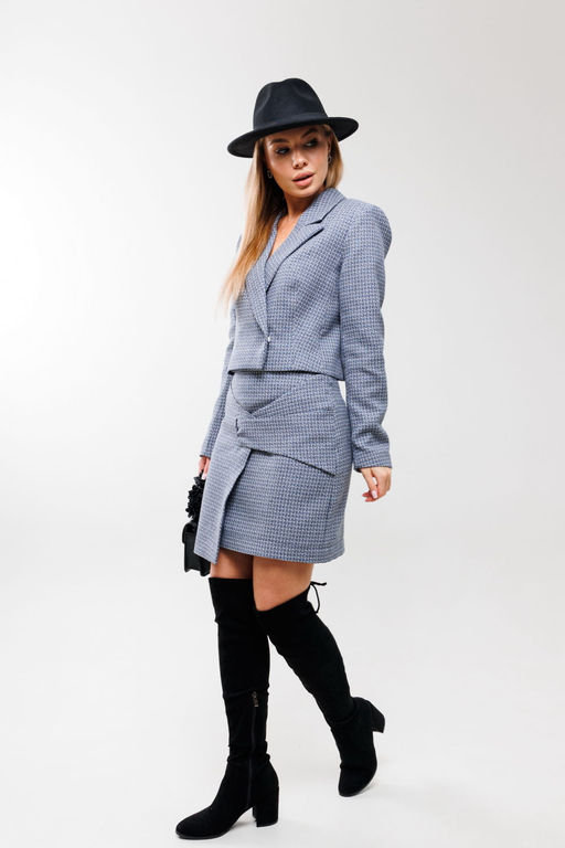 Жакет AmberA 1042Т синий  фото 4