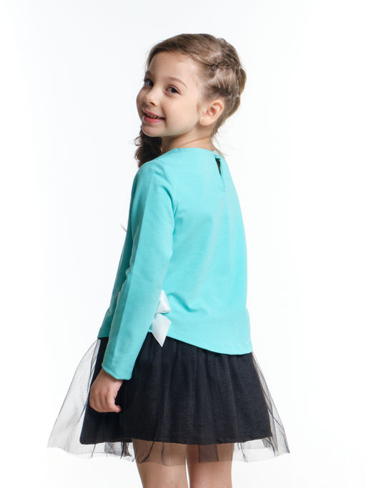 Платье для девочки UD 6098 бирюза - Mini maxi фото 3