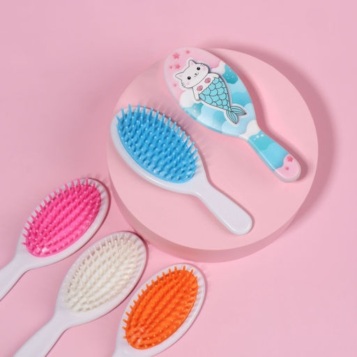 Расчёска - мини массажная, 4.5×13 см, МИКС