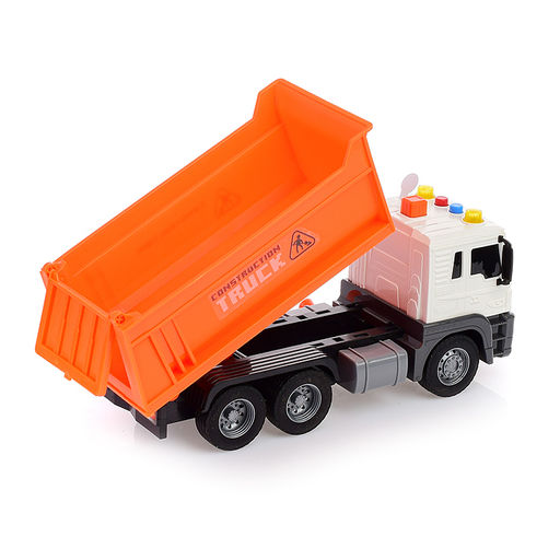 Машина "Самосвал" 1:16 (свет, звук) в коробке (цвет оранжевый)