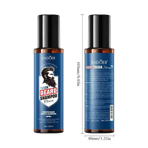 SADOER Шампунь для ухода за бородой Thick Beard Shampoo, 120мл.  фото 4