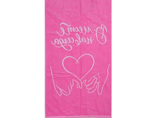 6с104.411ж1 Вместе навсегда (розовый6) Полотенце махровое 67х40см