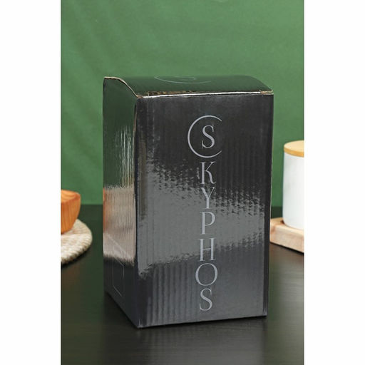 Банка для сыпучих «Эко», 1 л, 10×18 см, с бамбуковой крышкой, стекло