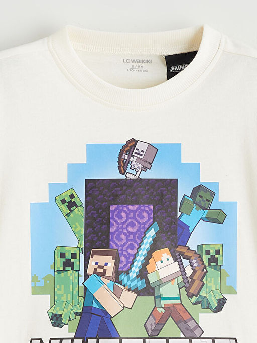 Minecraft Bask?l? Erkek ?ocuk Ti??rt