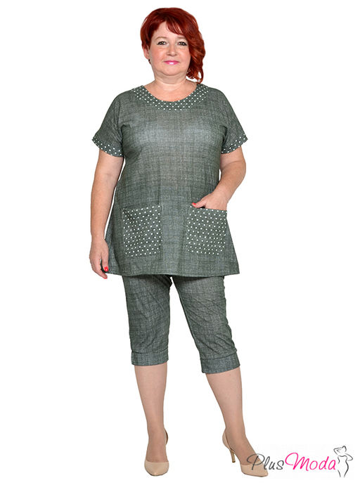 Туника Модель №1957 размеры 44-84 - Plusmoda фото 3